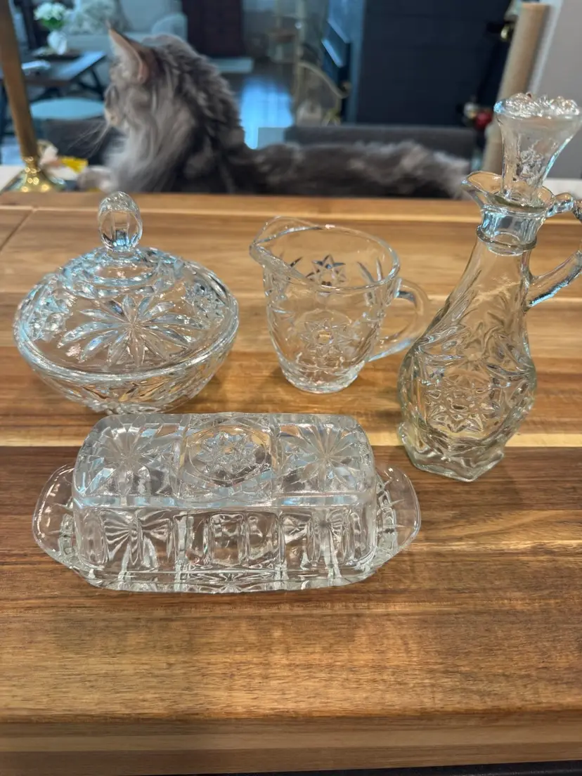 Anchor Hocking Star Of David Set