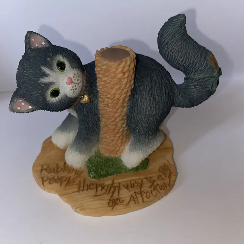 Calico Kittens Rubbing People The Right Way Is A Sign Of Affection Vintage 1999