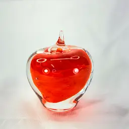 Anton Intaglio Small Glass Apple