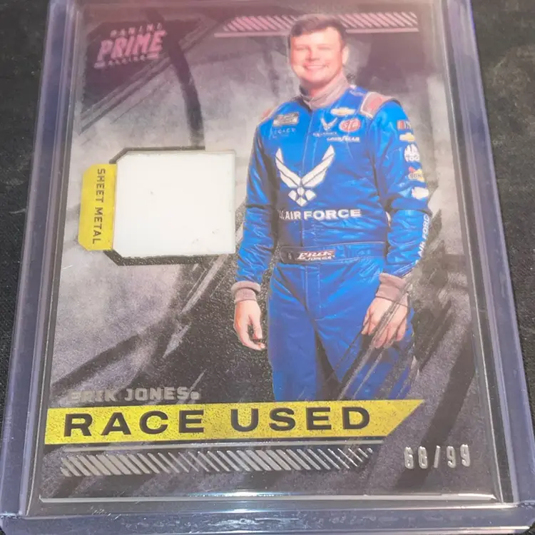 Erik Jones Panini Prime Racing 2023 Race Used Sheet Metal 68/99