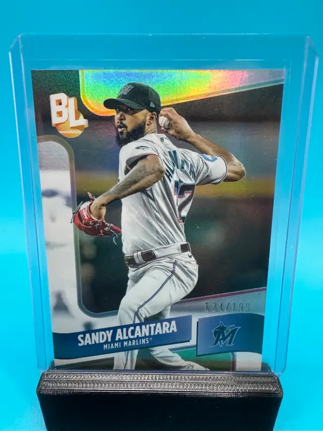 Sandy Alcantara Topps Big League Silver Foil /199 Miami Marlins