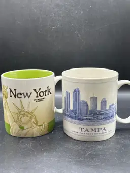 Starbucks You Are Here Tampa & New York Mug