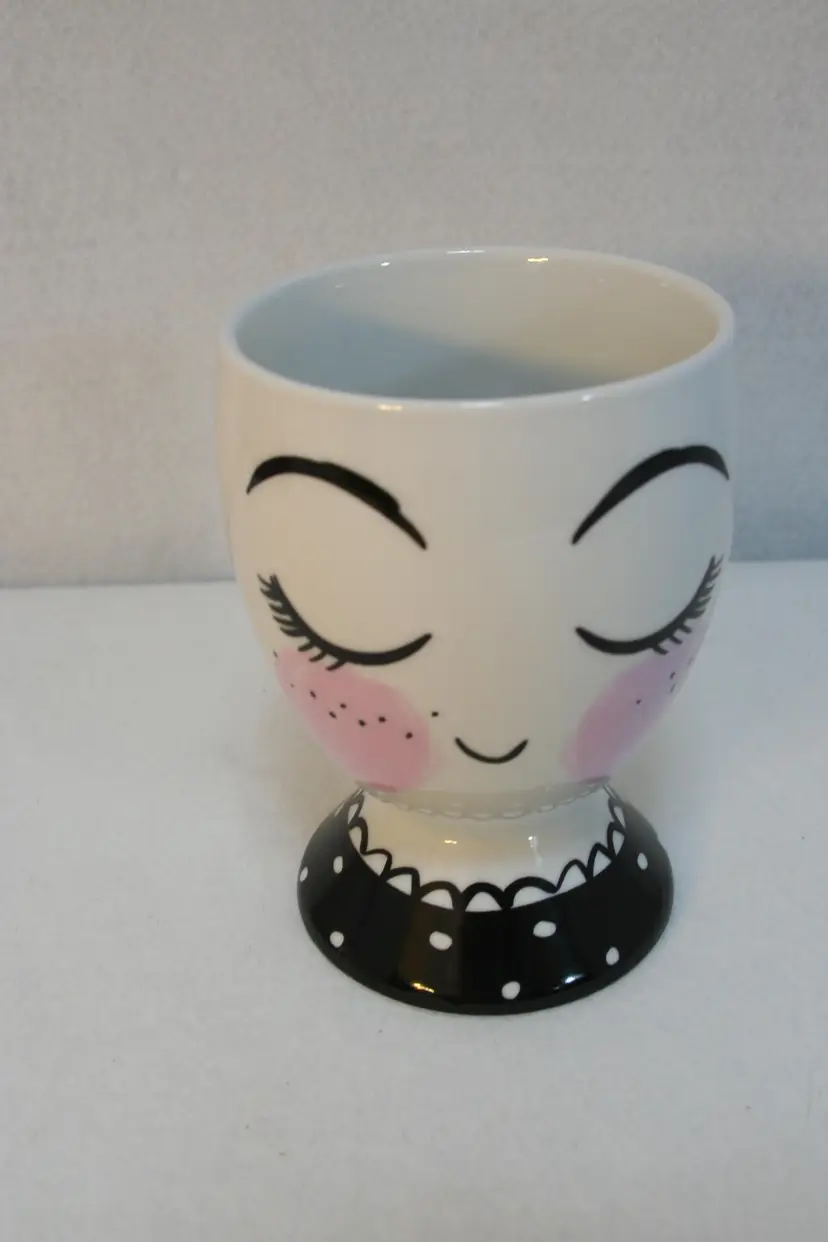 Threshold Lady Head Vase Planter Porcelain Pencil Cup Makeup Brush Holder Target