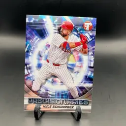 Kyle Schwarber Precisionaries 2025 Topps Pristine Philadelphia Phillies