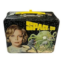 34. Vintage Space 1999 Metal Lunchbox With Moderate Corrosion