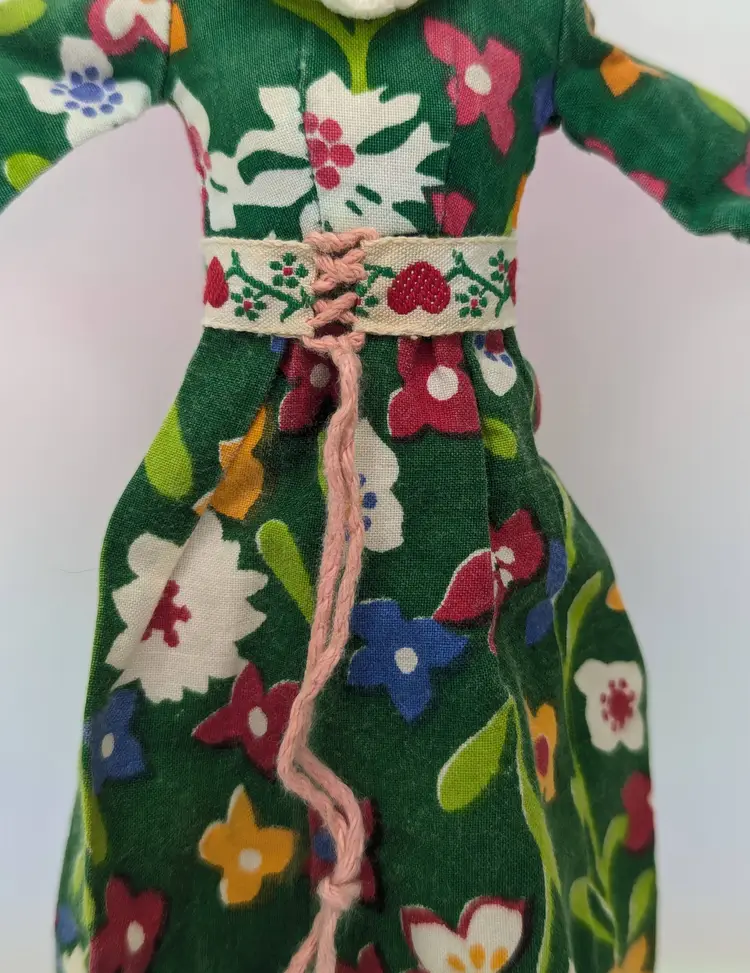 Vintage Blythe Doll Love ‘N Lace Original Green Flower Dress from Kenner 1972 Fashion outfit