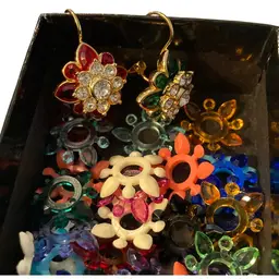 Joan Rivers Pierced Earrings With Replaceable Colors