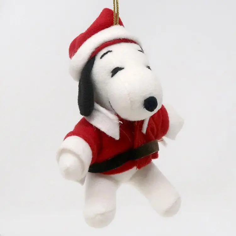 Snoopy Santa Plush Ornament - Peanuts Christmas Decor