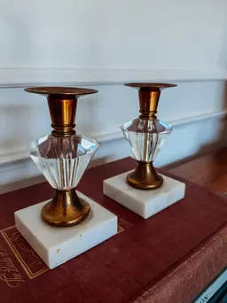 Hollywood Regency Candlestick Holders