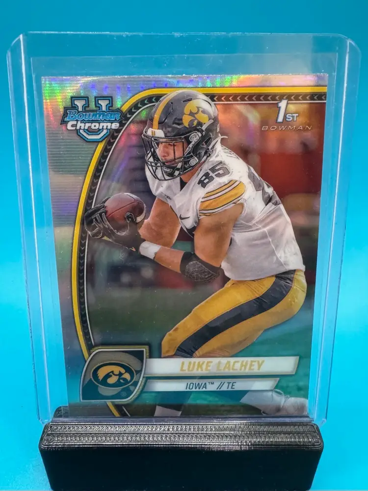 Luke Lachey 1st Bowman Chrome U Refractor Houston Texans