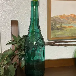 Blue/Green Wine Bottle