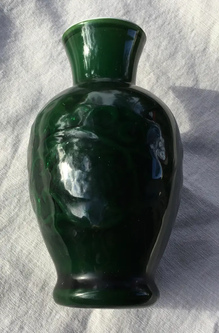 Vintage Jade Green Avon Spring Bouquet Fragranced Vase