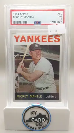 MICKEY MANTLE 1964 Topps PSA 3