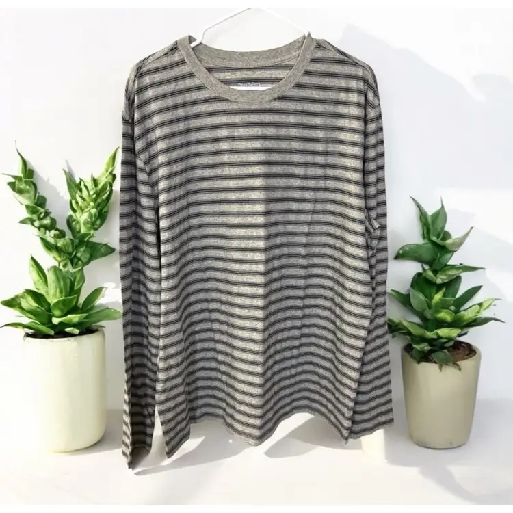 027 Goodfellow & Co Gray Long Sleeve Tee mens XL cozy casual