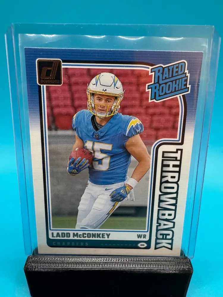 Ladd Mcconkey Donruss Rated Rookie Throwback RC Los Angeles Chargers