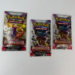 Pokemon Paldea Evolved Booster Packs x3 Scarlet & Violet New