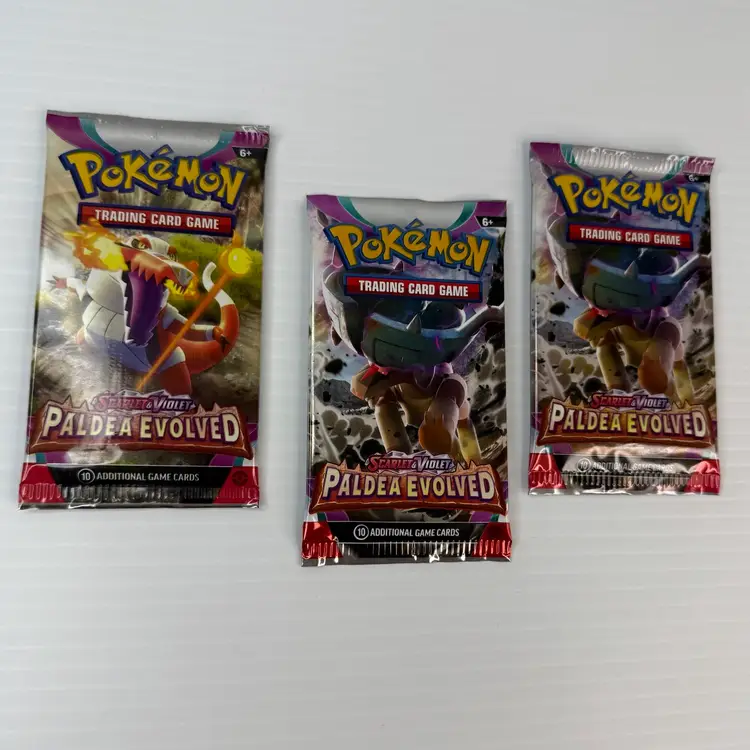 Pokemon Paldea Evolved Booster Packs x3 Scarlet & Violet New