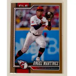 Angel Martinez Topps Gold /2026 Cleveland Guardians
