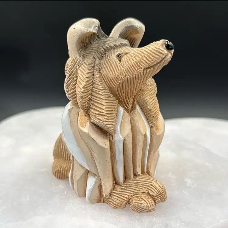 Vintage Artisenia Rinconada Call A Dog Figurine Cast Makers, Mark