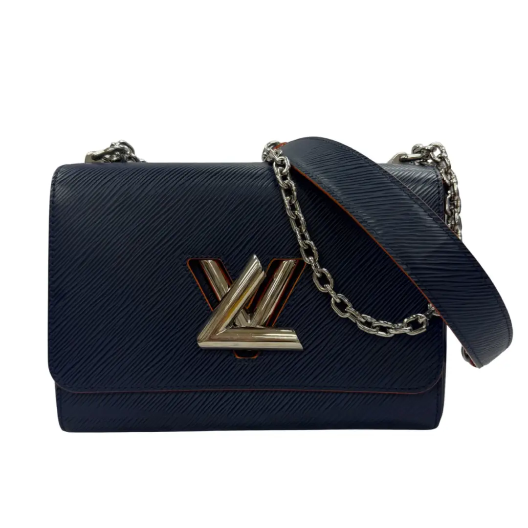 Louis Vuitton Navy Epi Twist Flap Bag