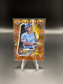 2025 Bowman's Best Jack Caglianone Best Tek Orange /25 Kansas City Royals