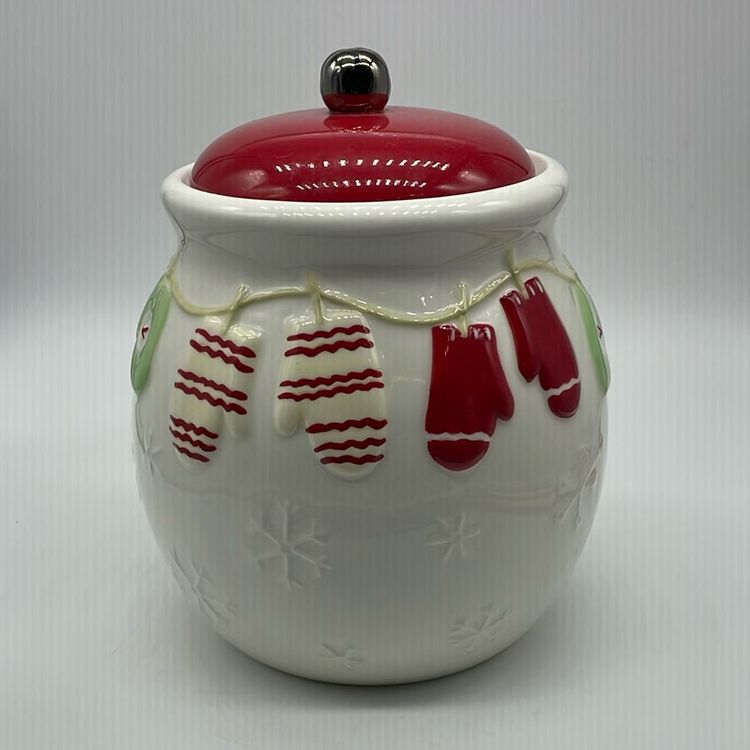 Hallmark Holiday Christmas Mittens Cookie Jar