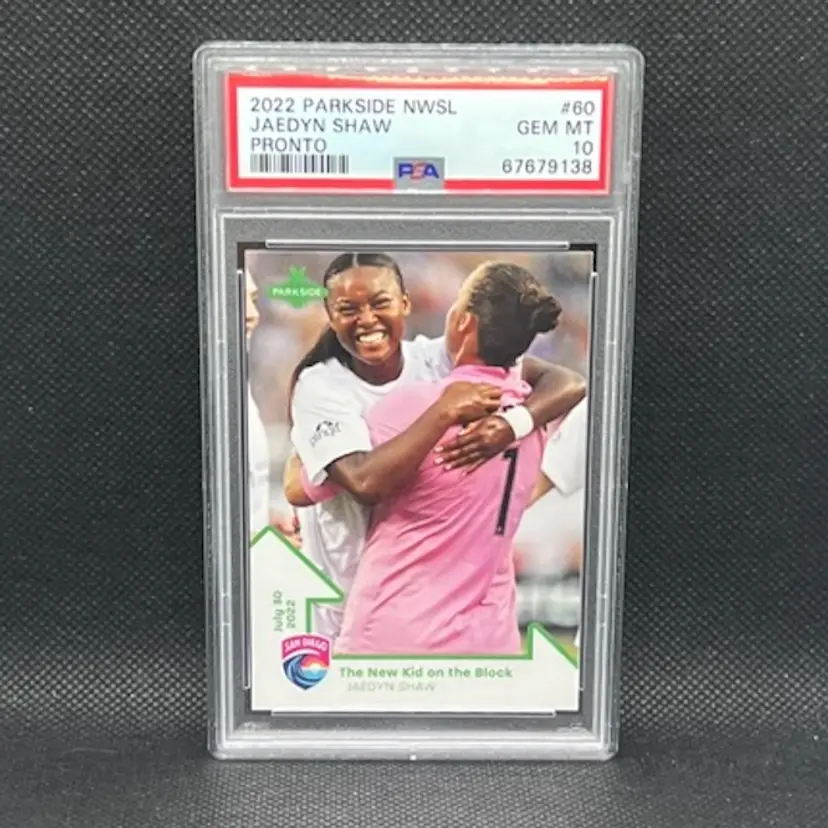 Jaedyn Shaw 2022 Parkside NWSL Pronto #60 /422 PSA 10 San Diego Wave Soccer Card