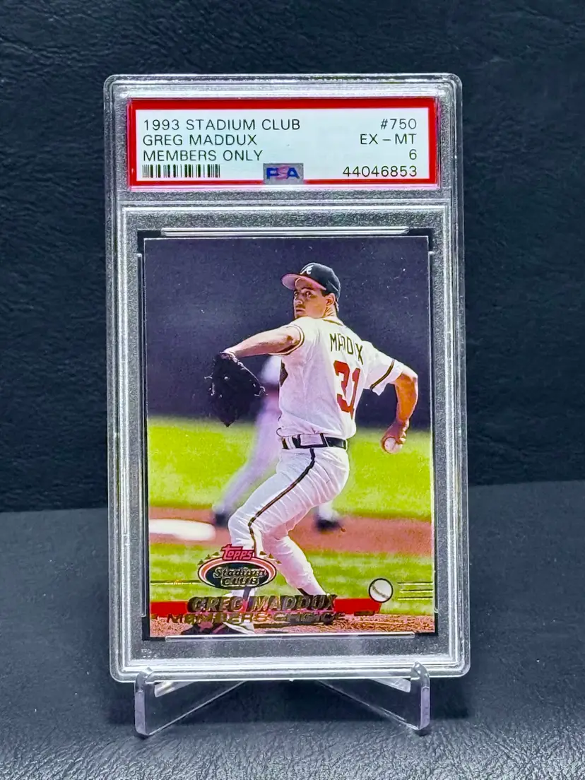 Greg Maddux 1993 Stadium Club #750 Members Choice PSA 6 Atlanta Braves