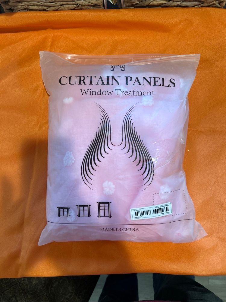 Lofus 38x63 Pink Blackout Curtains 2 Panels