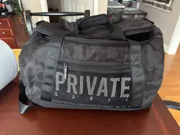 Private Label Reflective Black Camo Duffle