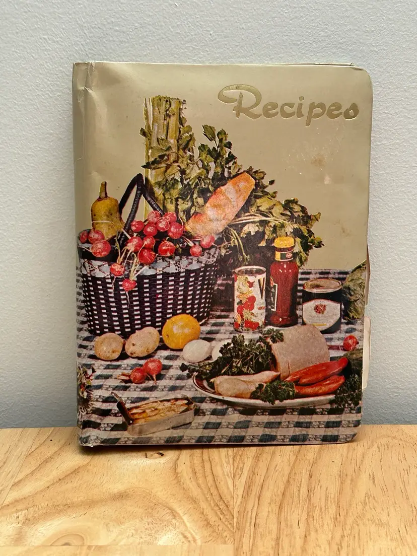 Vtg Recipe Book Blank Recipe Book Organizer Recipe Binder Treasured Keepsake