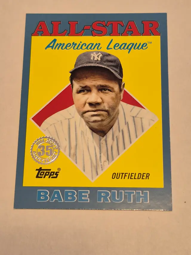 Babe Ruth 2023 Topps 35th Anniversary 1988 All-Star Blue Variation #88AS-31