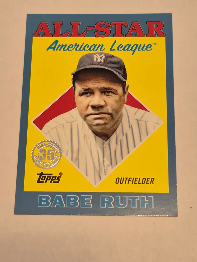 Babe Ruth 2023 Topps 35th Anniversary 1988 All-Star Blue Variation #88AS-31