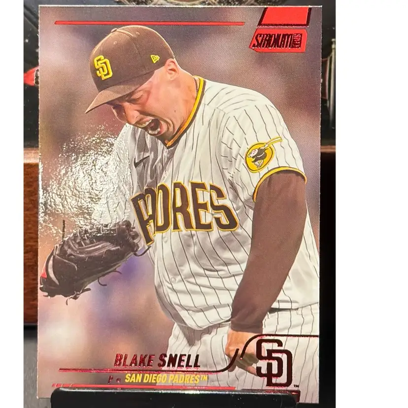 Blake Snell San Diego Padres 2022 Stadium Club Red Foil Cy Young Award Winner