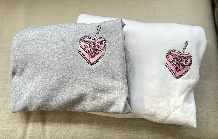 Blank Space Cake Embroidered Sweatshirt 