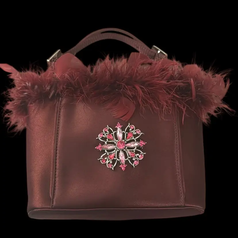 #1 Adrienne Vittadini satin evening bag