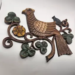 Syroco Dove bird vintage Wall hanging retro USA plastic