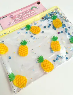 STUDIO CLEAR PINEAPPLE KIDS PENCIL CASE