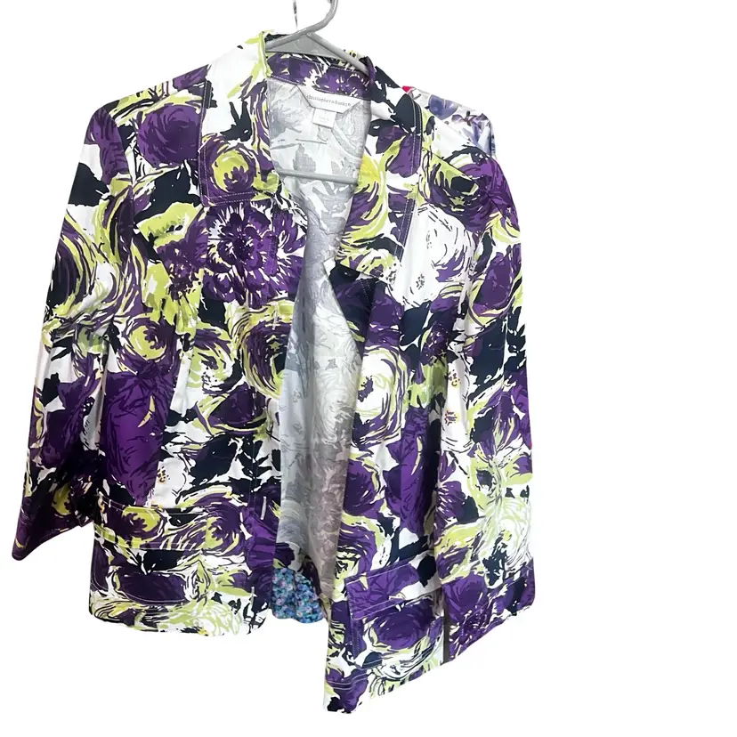 17 Vintage Joseph A Banks Floral Large Blazer