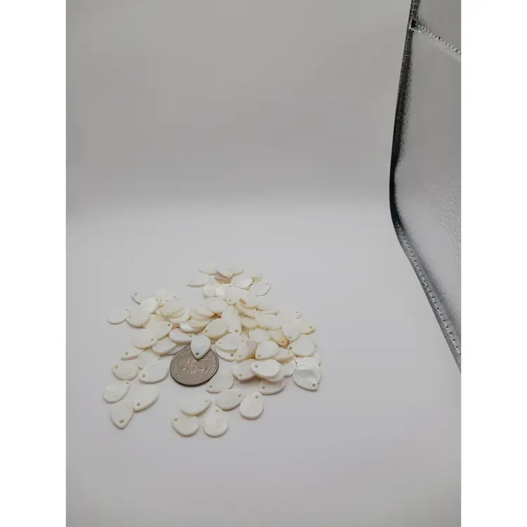 Mother of Pearl Drop Shape Beads/Pendants, Qty 98