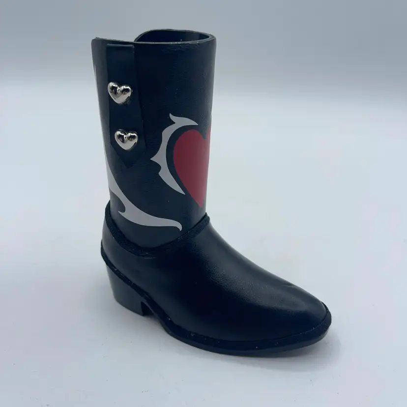 leather Boot 4.25” Pen Holder Hat Pin Holder