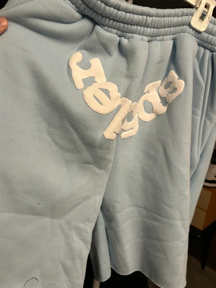 Dusty Blue Spider V2 OG Logo SweatShorts