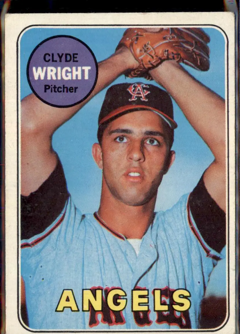 1969 Topps #583 Clyde Wright - (pk3) - California Angels