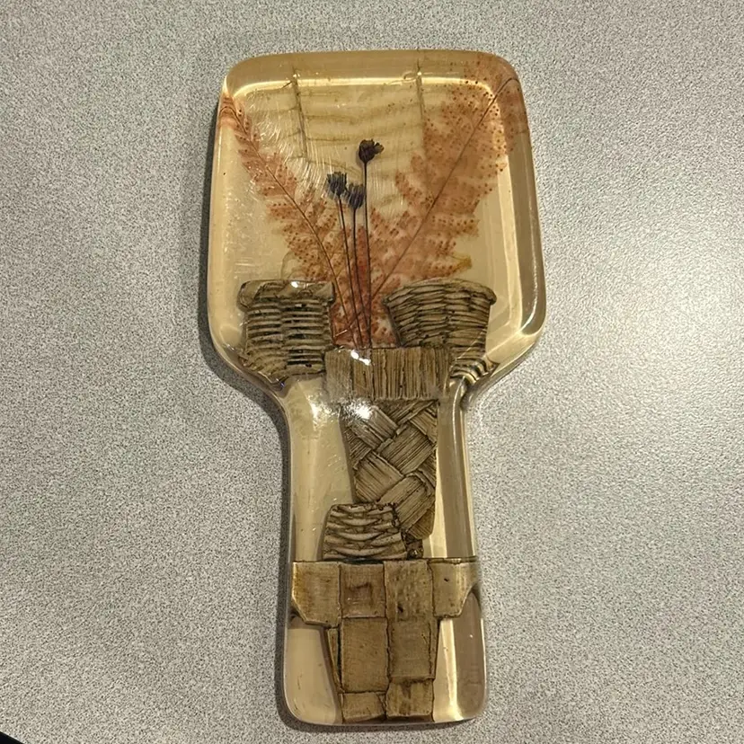Vintage Lucite Spoon Rest