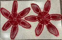 Crochet Flower Doiles Set Of 3