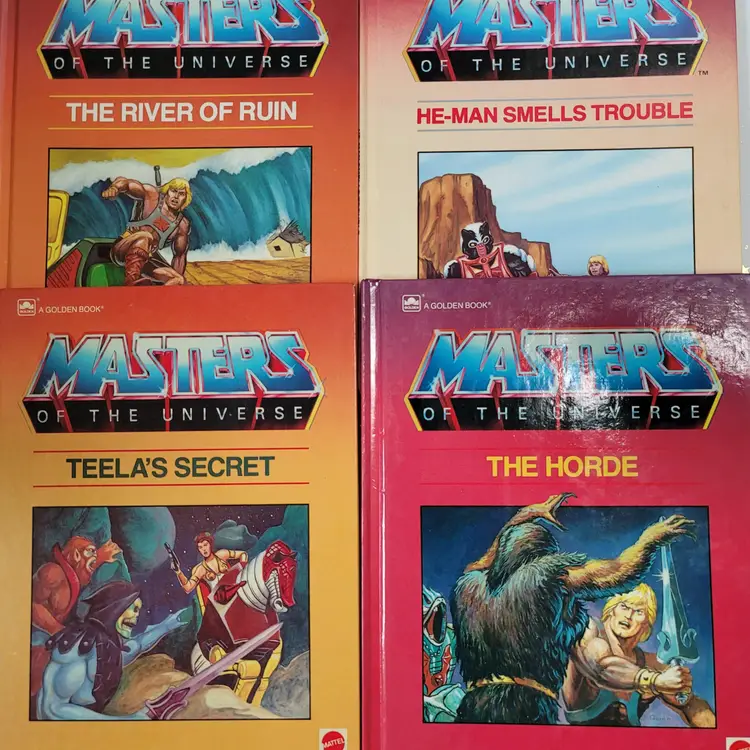 1985 Masters Of The Universe Hardcover Goldenbooks