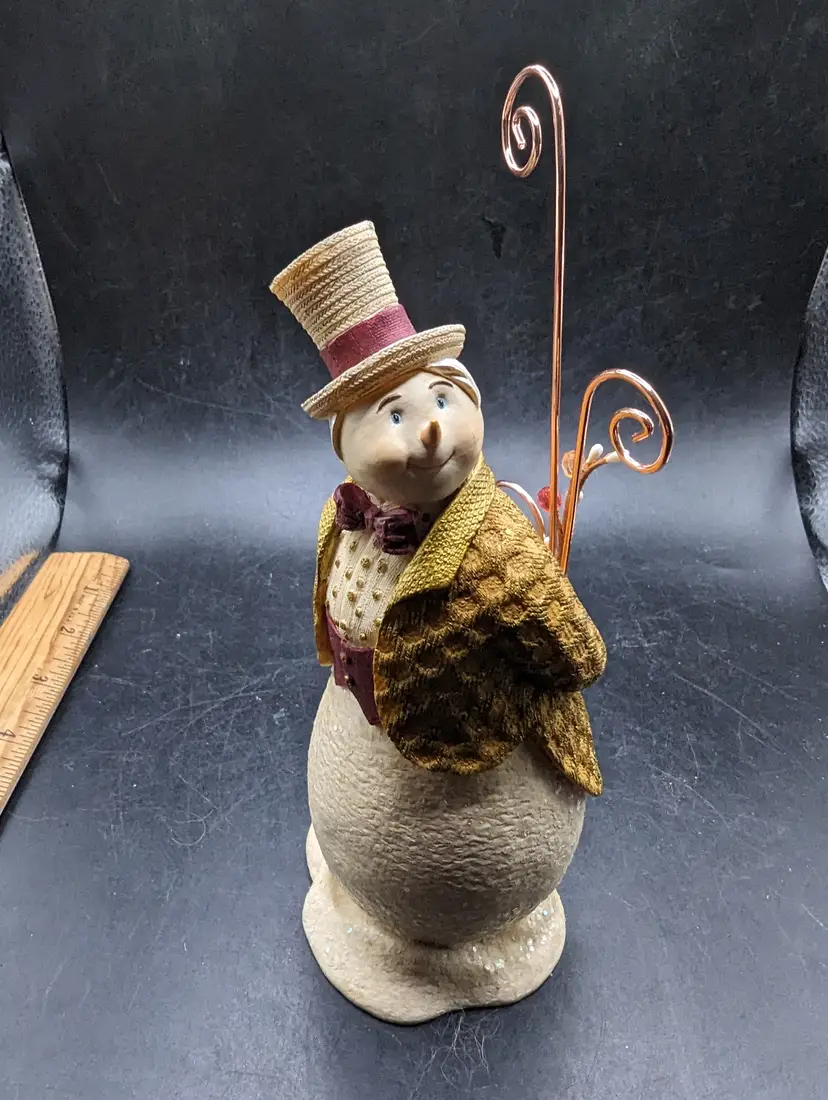 DEMDACO 2003 Winter Promenade "Thinking Of You" Snowman Picture Holder 7 "x 3"