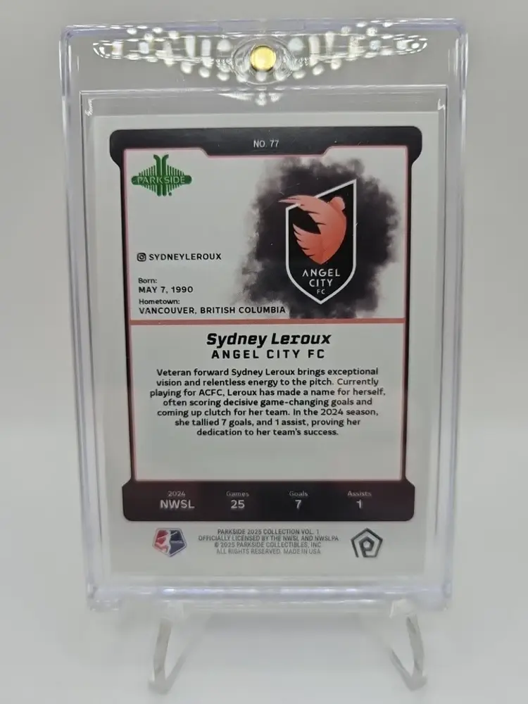 Sydney Leroux 2025 Parkside Vol 1 Gold 1/1