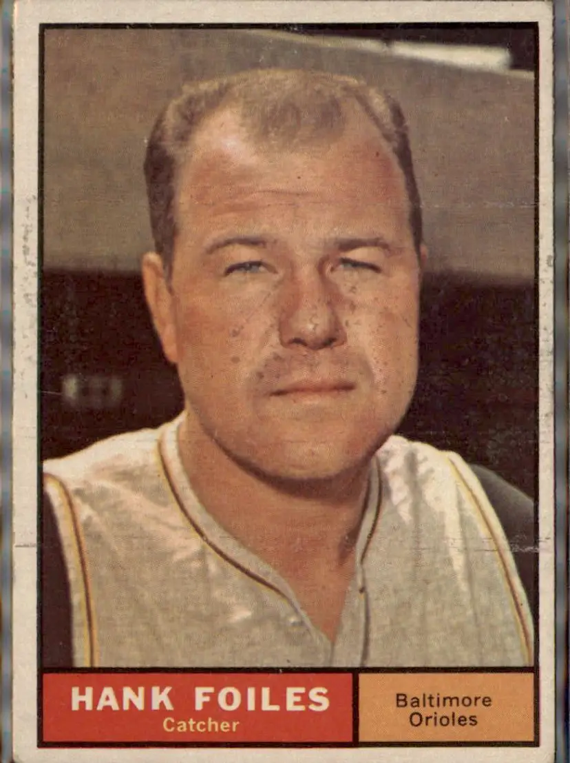 1961 Topps #277 Hank Foiles - ( ) - Baltimore Orioles