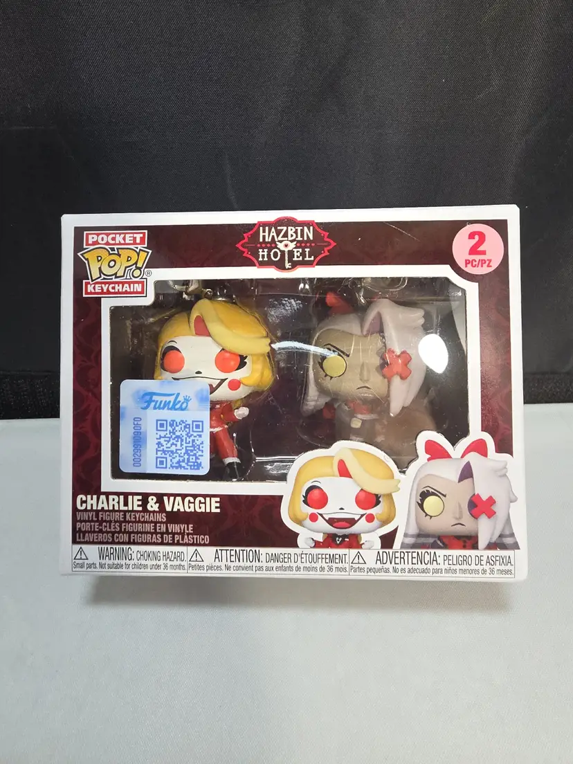 Funko Pop! Keychains: Hazbin Hotel Vaggie & Charlie (2 Pack) (B2)
